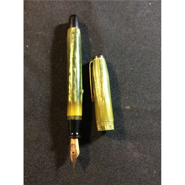 14 karat gold plate tip fountain pen