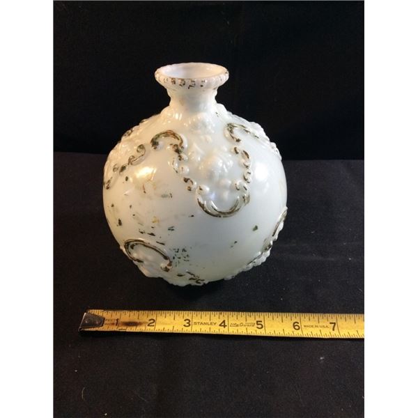 Vintage milk glass decanter