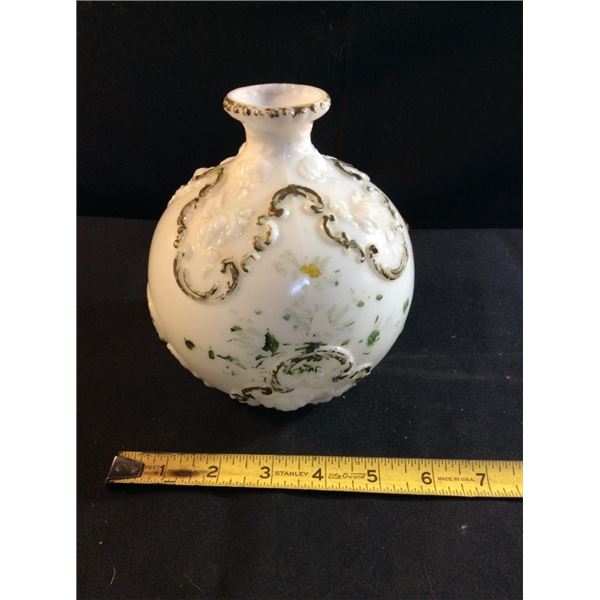 Vintage milk glass decanter