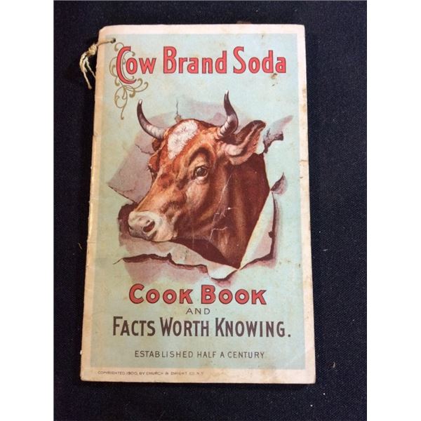 1900s cow brand soda cookbook with backs worth knowing Dwights soda