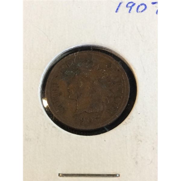 1907 Indian head penny