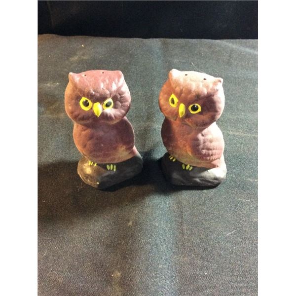 Owl salt and pepper shakers