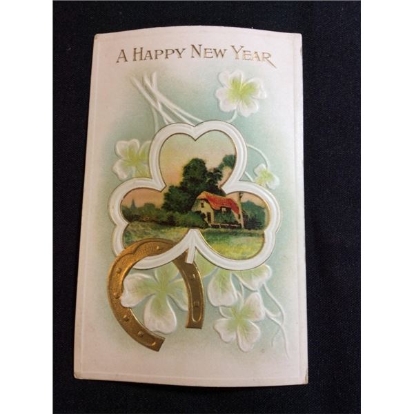 Vintage new year postcard