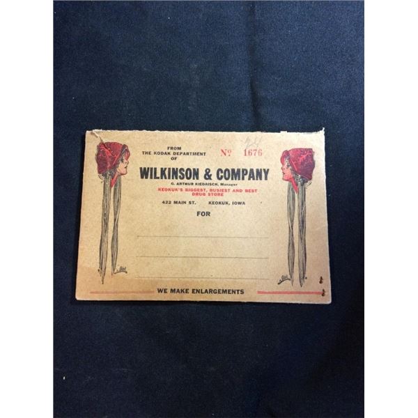 From the Kodak Department of Wilkinson and Company can you cook Iowa we make enlargements