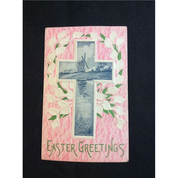 1911 Easter greetings postcard