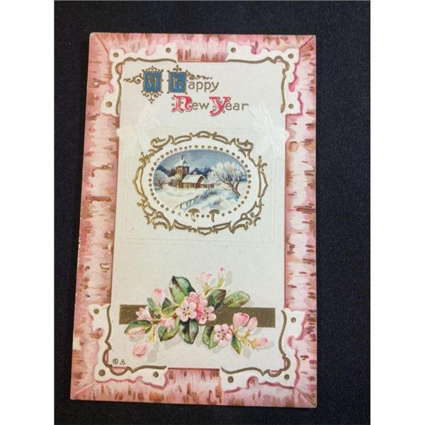 Happy new year postcard