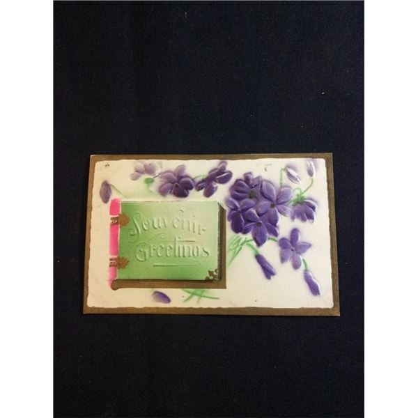 Souvenir greeting postcard