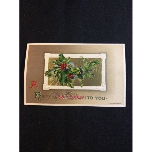 1810 new year postcard