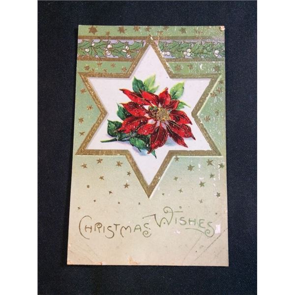 Christmas wishes postcard