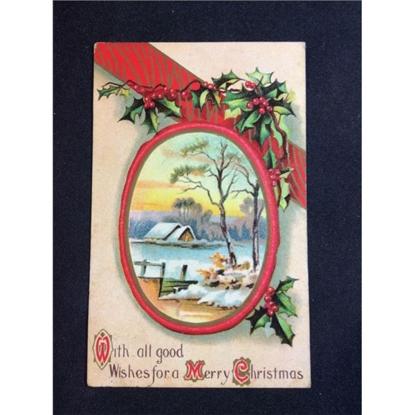 Merry Christmas postcard