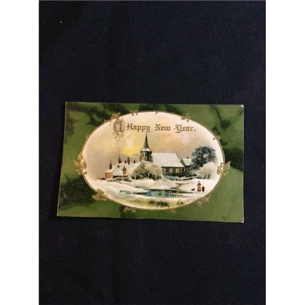 Happy new year postcards