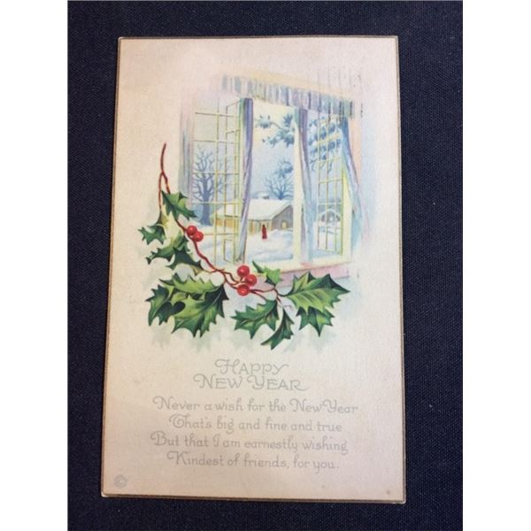 Happy new year postcards