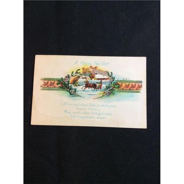 Happy new year postcards