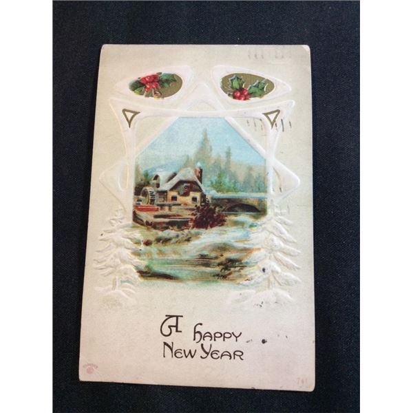 Happy new year postcards