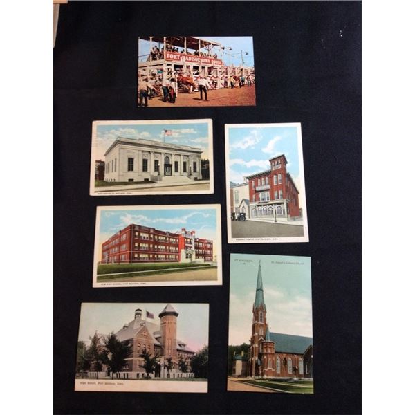 Fort Madison Iowa post card lot