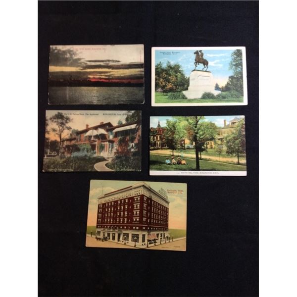Burlington Iowa postcards