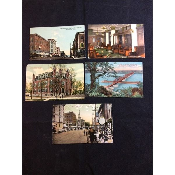 Burlington Iowa postcards