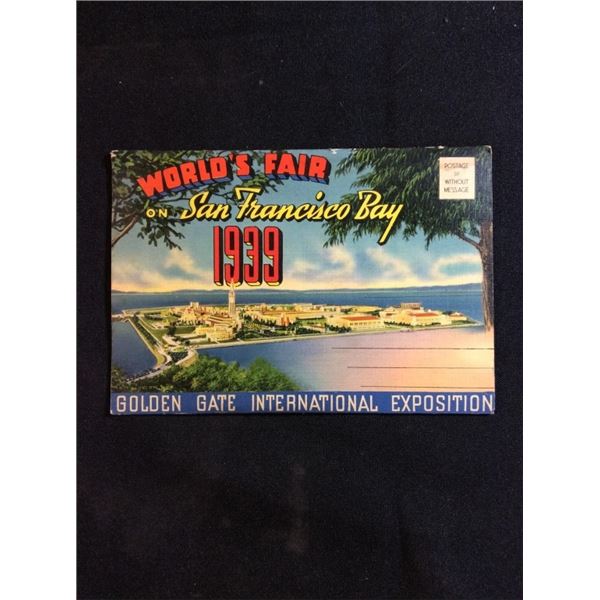 Worlds fair on San Francisco Bay 1939 Golden Gate international expo postcard book
