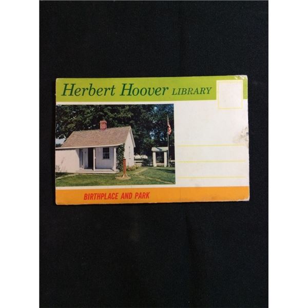 Hubert Hoover library postcard book