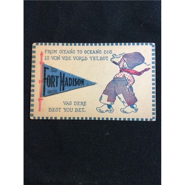 Fort Madison Iowa postcard