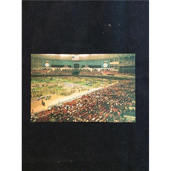 Boy Scout circus in Astrodome postcard