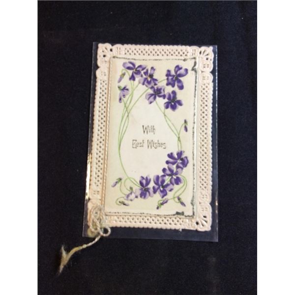 With best wishes postcard