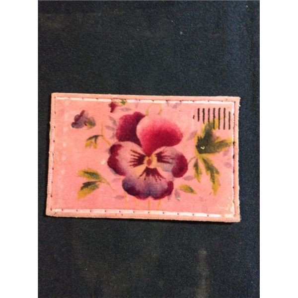 Velvet flower postcard