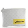 Image 1 : Louis Vuitton Gray Monogram Canvas Logo Story Limited Edition Zipped GM Pouch