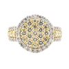 Image 2 : 2.26 ctw Diamond Ring - 18KT Yellow With Rhodium Plating Gold