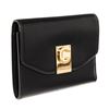 Image 2 : Celine Black Leather C Flap Trifold Small Wallet