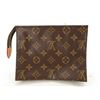 Image 2 : Louis Vuitton Brown Monogram Canvas Leather Toiletry 19cm Pouch