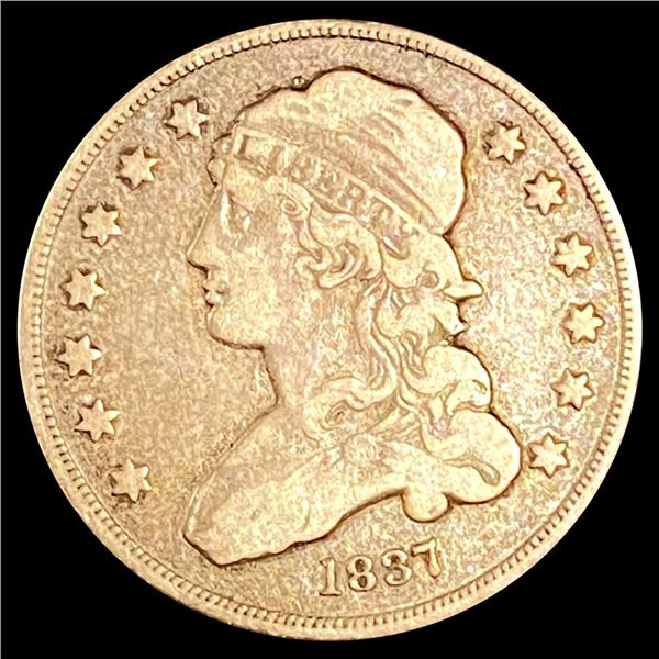 1837 Capped Bust Quarter NICELY CIRCULATED