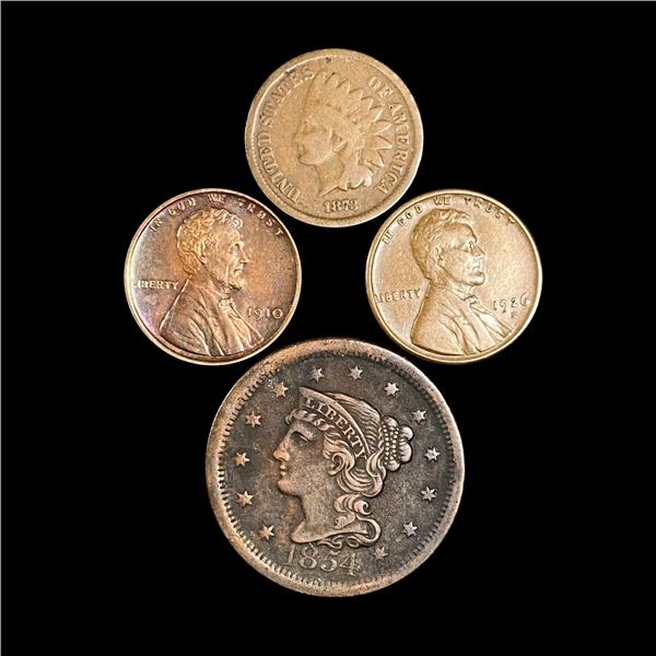 (4) Misc Cents ABOUT UNCIRCULATED