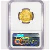 Image 2 : 1925/4 Gold (.916 2/3)Colombian 5 Pesos NGC -