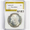 Image 1 : 1878 8TF Morgan Silver Dollar PGA - MS64+