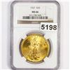 Image 1 : 1927 $20 Gold Double Eagle NGC - MS66