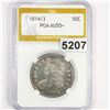 Image 1 : 1814/3 Capped Bust Half Dollar PGA - AU55+