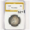 Image 1 : 1835 Capped Bust Half Dollar PGA - MS62