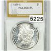 Image 1 : 1879-S Morgan Silver Dollar PGA - MS64 PL