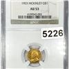 Image 1 : 1903 Gold McKinley $1 NGC - AU53