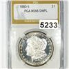 Image 1 : 1880-S Morgan Silver Dollar PGA - MS66 DMPL