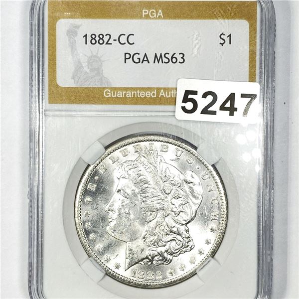 1882-CC Morgan Silver Dollar PGA - MS63