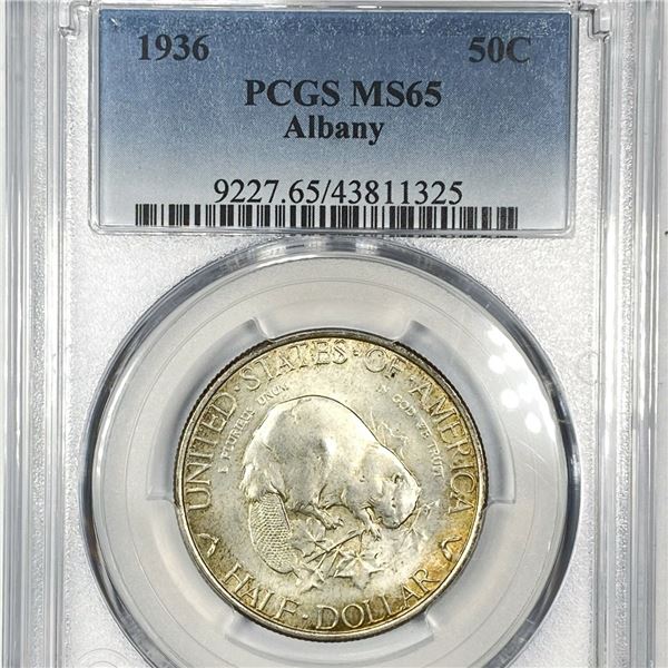 1936 Albany Half Dollar PCGS - MS65