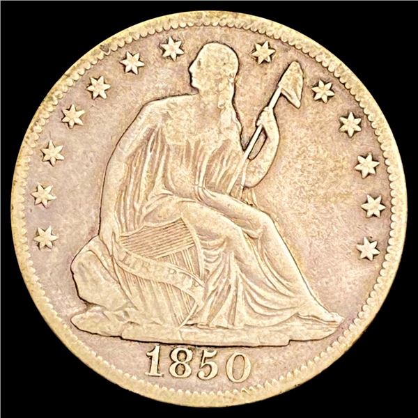 1850 Seated Liberty Half Dollar ABOUT