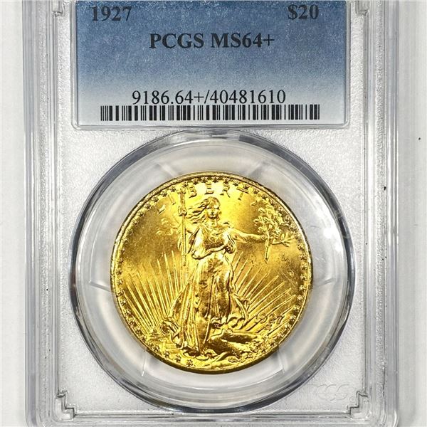 1927 $20 Gold Double Eagle PCGS - MS64+