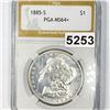 Image 1 : 1885-S Morgan Silver Dollar PGA - MS64