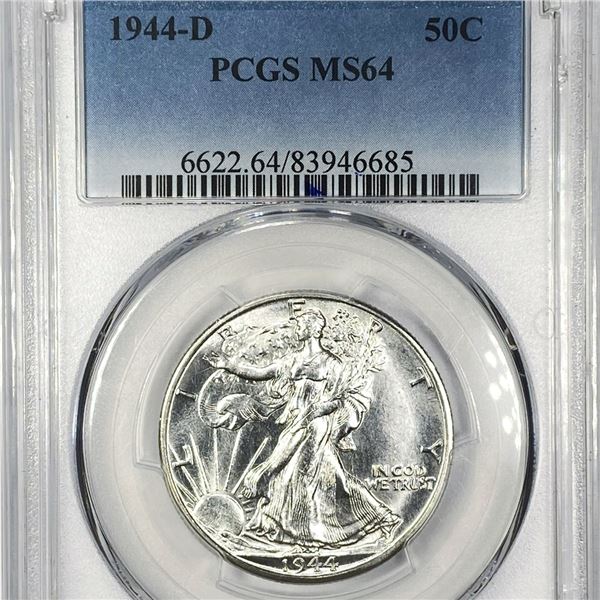 1944-D Walking Liberty Half Dollar PCGS - MS64