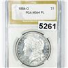 Image 1 : 1886-O Morgan Silver Dollar PGA - MS64 PL