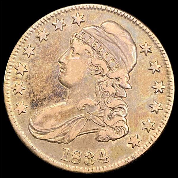 1834 Capped Bust Half Dollar ABOUT UNCIRCULATED