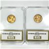 Image 2 : 1941-S, 1942-S Set (2) Wheat Cent PCI - MS68 RED